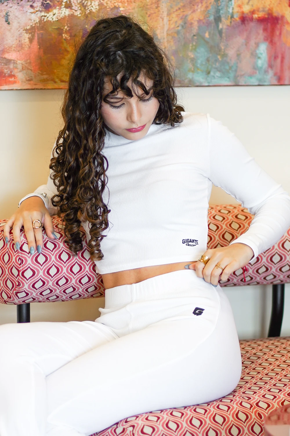 Crop Sweatshirt Gigante Ribbed